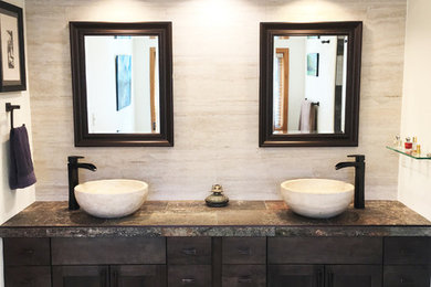 Example of a trendy bathroom design in Denver
