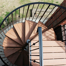 Simple Metal Spiral and Railing - Stair Parts