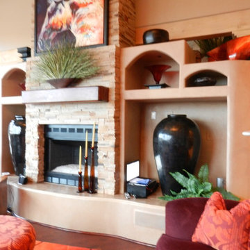 Diana and Mark's Living Room Fireplace - After