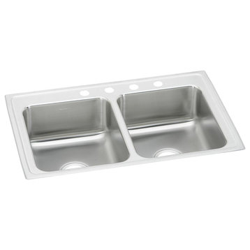LRAD2918653 Lustertone Classic Stainless Steel 29" Double Bowl Drop-in ADA Sink
