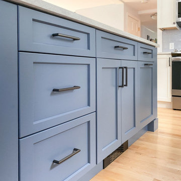 Project Blue and Beyond Kitchen & Bath Remodel in Wakefield MA