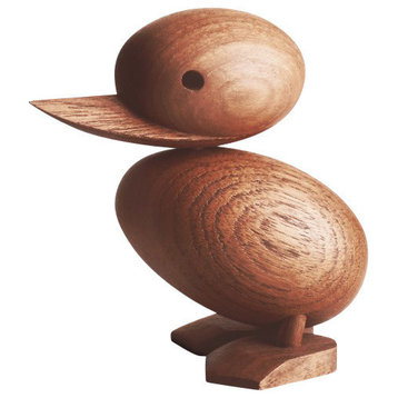 Architectmade Handmade Wooden Duckling Figurine
