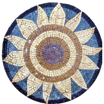 Medallion Mosaic Designs, The Sunflower, 18"x18"
