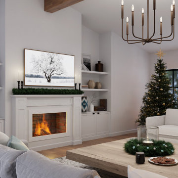 Living Room Renovation and Holiday Styling