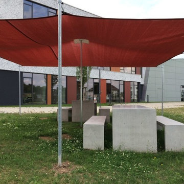 Pausenhof Sitzgruppe