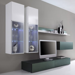 Modern Wall Unit TV Media Entertainment Center Jetset-302 - $2,850.00 - Products