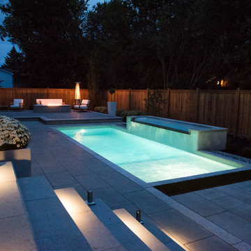 Contemporary backyard in Beaconsfield