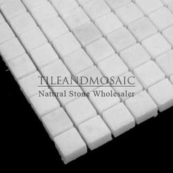 Statuary Crystal White Marble Italian Statuario 5/8x5/8 Mosaic Tile Polished - Products