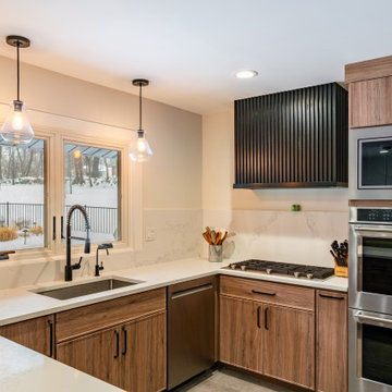 Wyckoff Kitchen - Modern Gray and Wood Tones