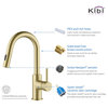 Luxe Single Handle Pull Down Kitchen & Bar Faucet, Brush Gold