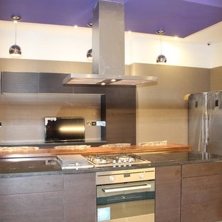 Home design - large modern home design idea in Other