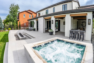 Example of a minimalist pool design in Denver