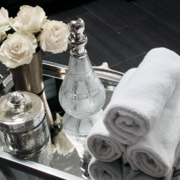 Luxury Master Bathroom with Closets - as seen in Design NJ
