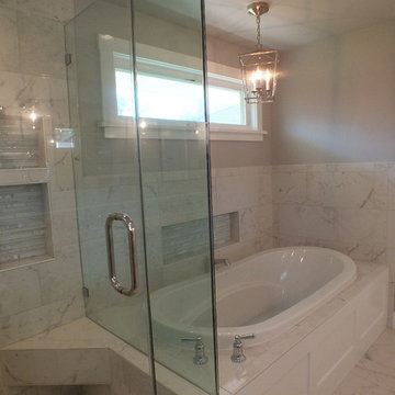 Classic porcelain marble Master Bath