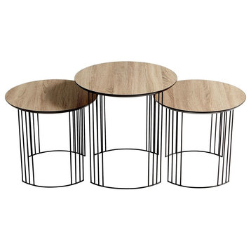 3-Piece Electric Moon Nesting Table Set
