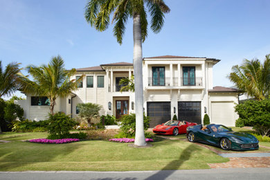 Inspiration for a coastal exterior home remodel in Miami