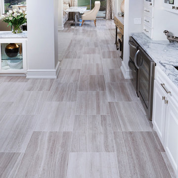 Silver Beige Limestone Kitchen Floor Tile