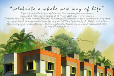 Trendy home design photo in Bengaluru