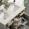 The Artemis Bathroom Vanity, Gray, 44", Double Sink, Freestanding