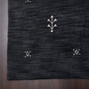 Hand Knotted Loom Wool Area Rug Contemporary Charcoal White