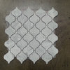 Carrara White Marble Arabesque Mosaic Tile, 12"x12" Sheet