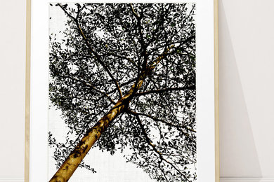 Art Home Decor Prints - Gold Tree Print