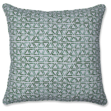 Painted Triangles Verte 25-inch Floor Pillow