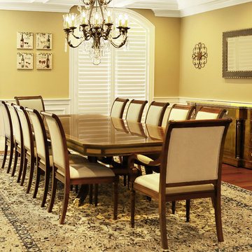 Traditional New England Dining Room in Massachusetts