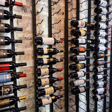 Label Forward Display VintageView Metal Wine Racks Southern California Project