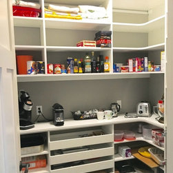 Custom Pantry with Space for Appliances - Pantry And Cabinet Organizers