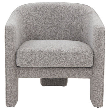 Safavieh Couture Londyn Upholstered Accent Chair, Light Grey