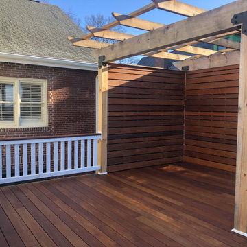Ipe deck with pergola