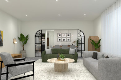 This is an example of a contemporary living room in Melbourne.