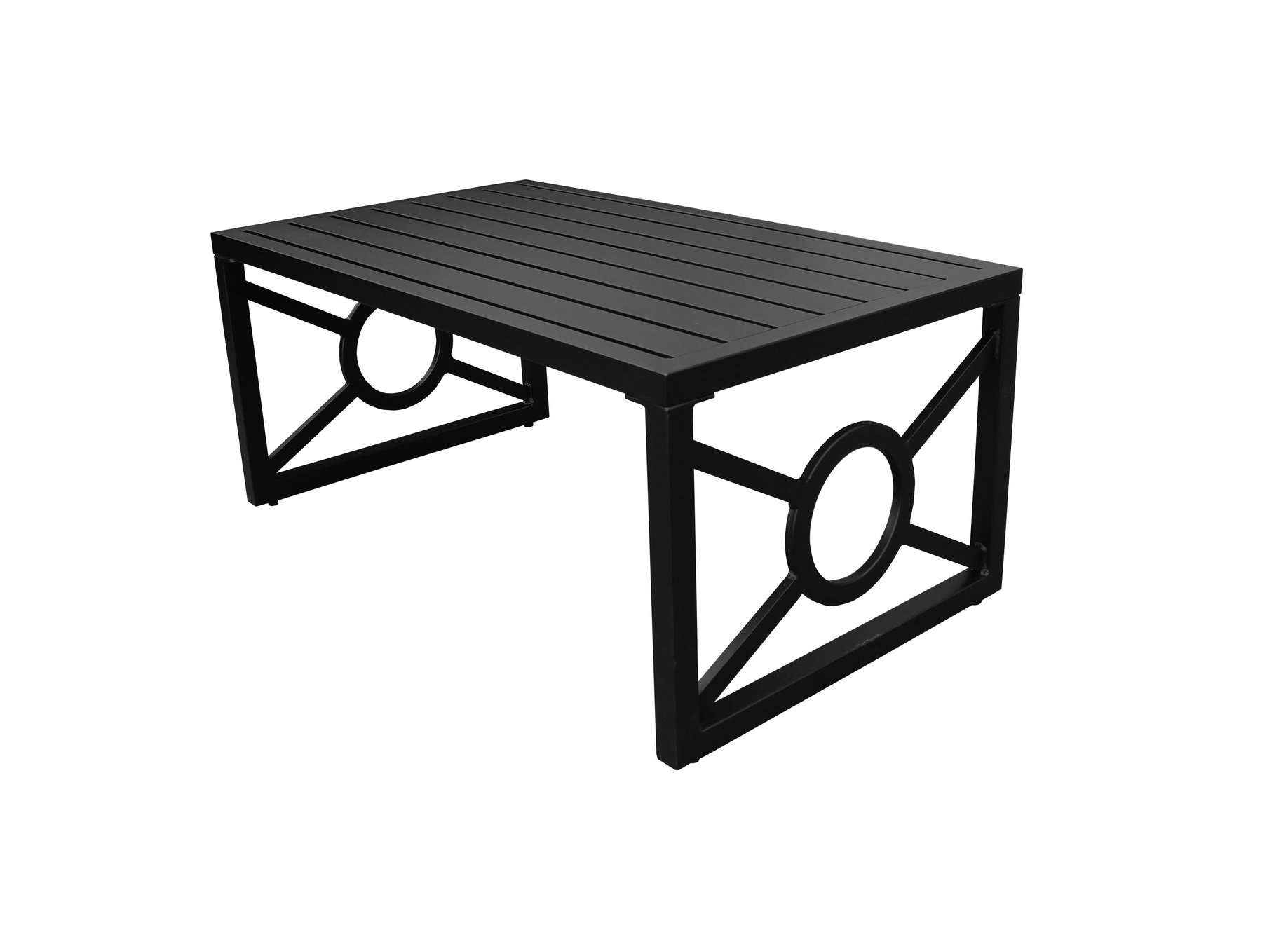 Kathy Ireland Madison Ave. Coffee Table in Snow