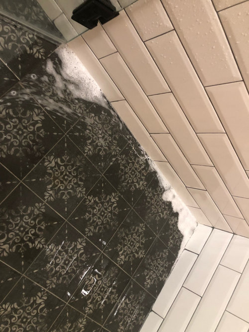 Shower doesn’t drain correctly!!!! help!