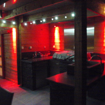 Le coin cuisine et spa de nuit