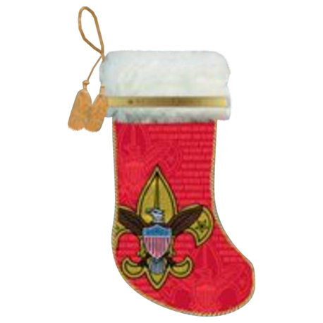 19" Red Boy Scout Logo Christmas Stocking