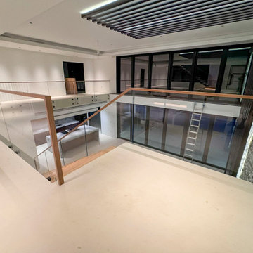 Project #126 | Contemporary Staircases with Integrated LEDs & Glass Railing
