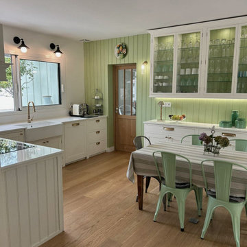 Cuisine à l'anglaise sur mesure style shaker