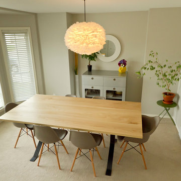 Scholberg Elm Dining Table with Dagny Leg