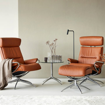 Stressless® Tokyo with Star base shown in Paloma New Cognac