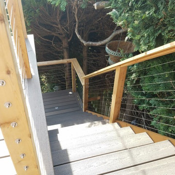 Bellingham Bay View Home Deck Remodel using LUX Cable Railing Hardware and Cable