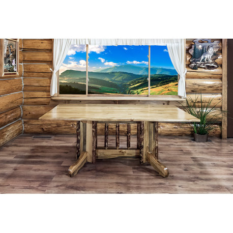 Glacier Country Collection Double Pedestal Dining Table