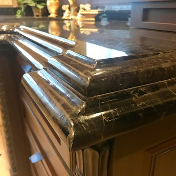 Antique Brown bathroom