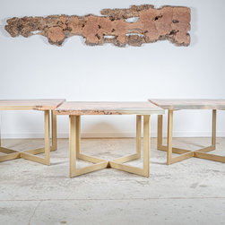 Resin Casted Maple Dining Table - Dining Tables