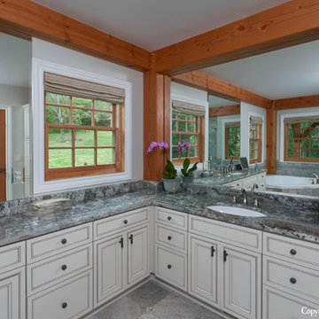 Post and Beam Bathroom