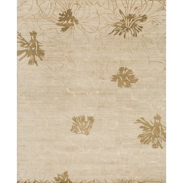 Hand Knotted Hermitage Beige Area Rug, 2'0"x3'0"