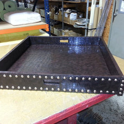 leather serving tray - Decorative Accents