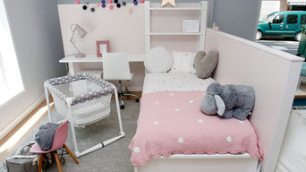 Dormitorio infantil lacado en blanco, en le petit