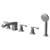 Parmir Tub Faucet System With Hand Held Sprayer, Passion Series